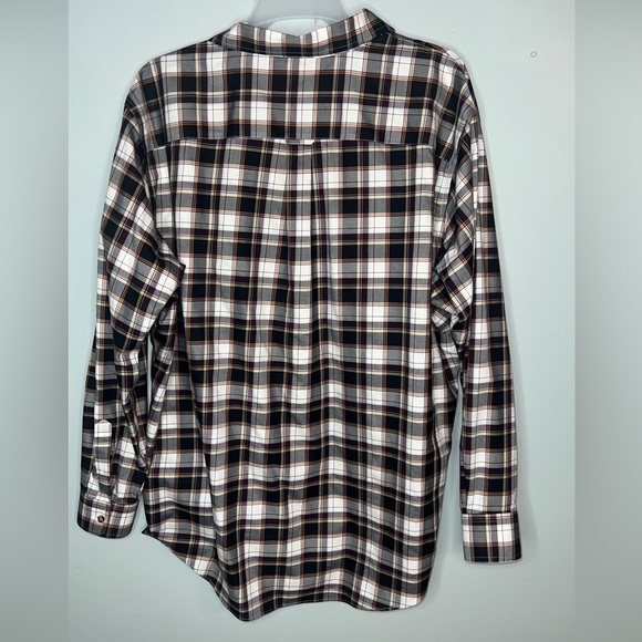 Cabelas Wrinkle-Free Long Sleeve Dress Button Down Checkered Plaid Shirt 2XLT. - Picture 4 of 8
